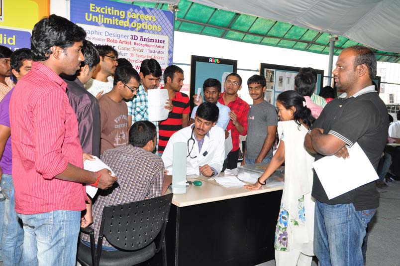 The Blood Donation Camp at Creative Multimedia Academy - Hyderabad -  Telangana - India